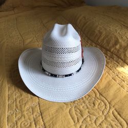 Rocha Hats El Sombrero 100x Straw Cowboy Hat Size 7 1/8