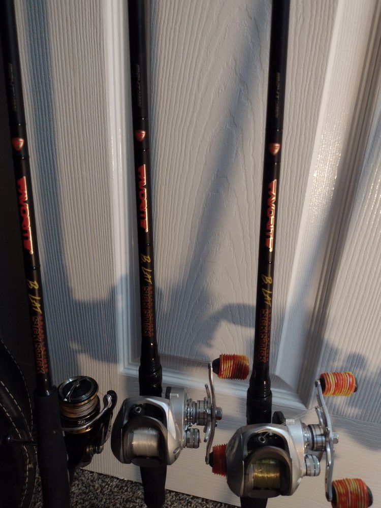 Bass Fishing Rods And Reels. for Sale in Longview, WA - OfferUp