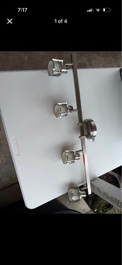 4-Light Brushed Nickel Track Light Bar