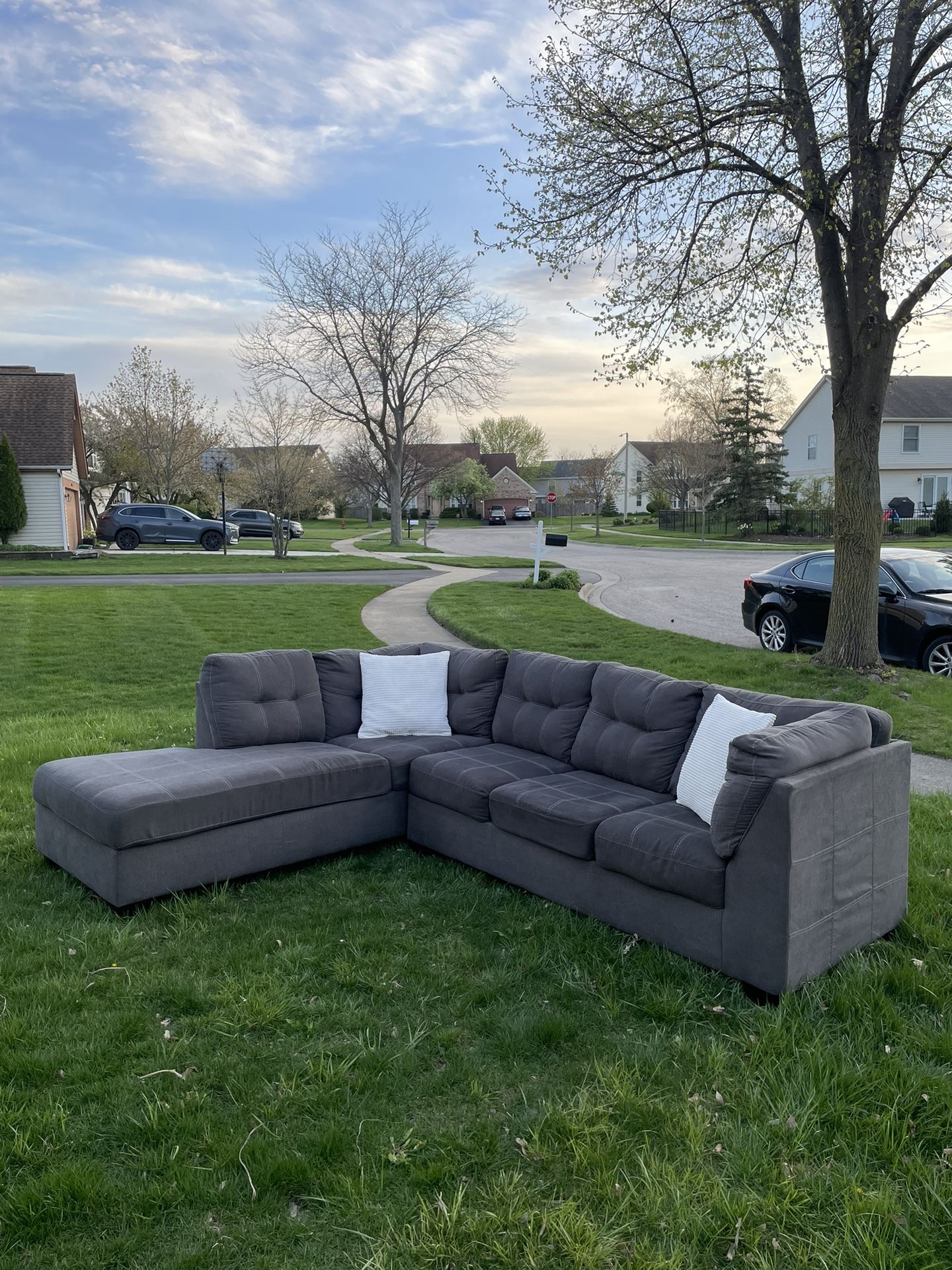 Grey Sectional Couch Free Local Delivery 