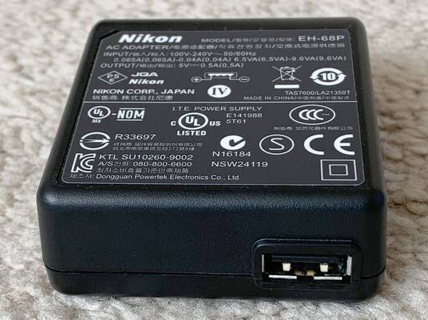 Nikon EH-68P AC Adapter/Charger for Nikon Coolpix S8100, S80, P100, S8000