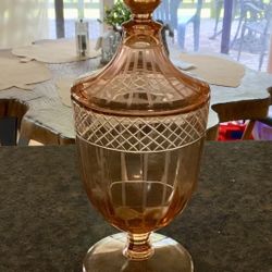 Depression Rose Glass Candy