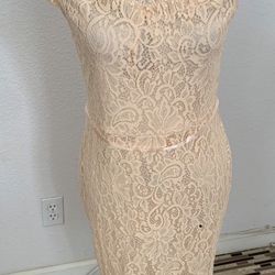 Verstido Color Beige 