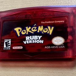 Gameboy Advance Pokemon Ruby