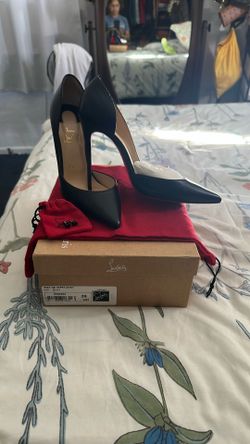 Christian Louboutin Iriza Leather Half-d'Orsay Red Sole Pumps