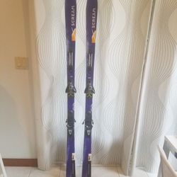 173 Salomon Scream Skis and Salomon Prolink Equipe Bindings - 68"/173cm Tall