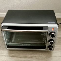Black+Decker Electric Toaster Oven 4-Slice TO1950SBD