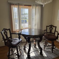 Marble Table and Chairs