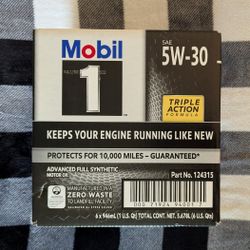 Mobil 1 Synthetic Oil / Motorcraft Oil Filter