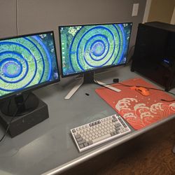 Gaming Desktop AMD Ryzen 9 7900x 12 core AMD 7800XT 32GB DDR5 With Gaming Monitor And peripherals