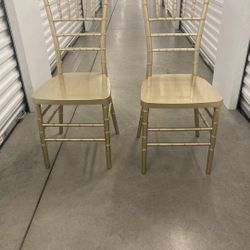New Sparkling Gold Champagne Resin Steel Skeleton™ Chiavari Chair