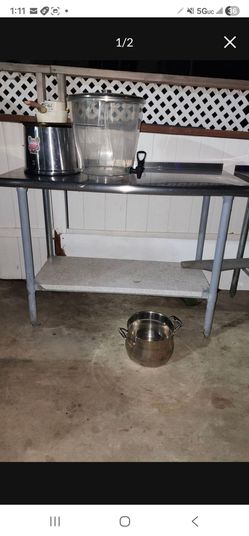 Restaurant grade NSF work tables