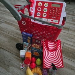 Target Shopping Cart And Cash Register With Accessories 
