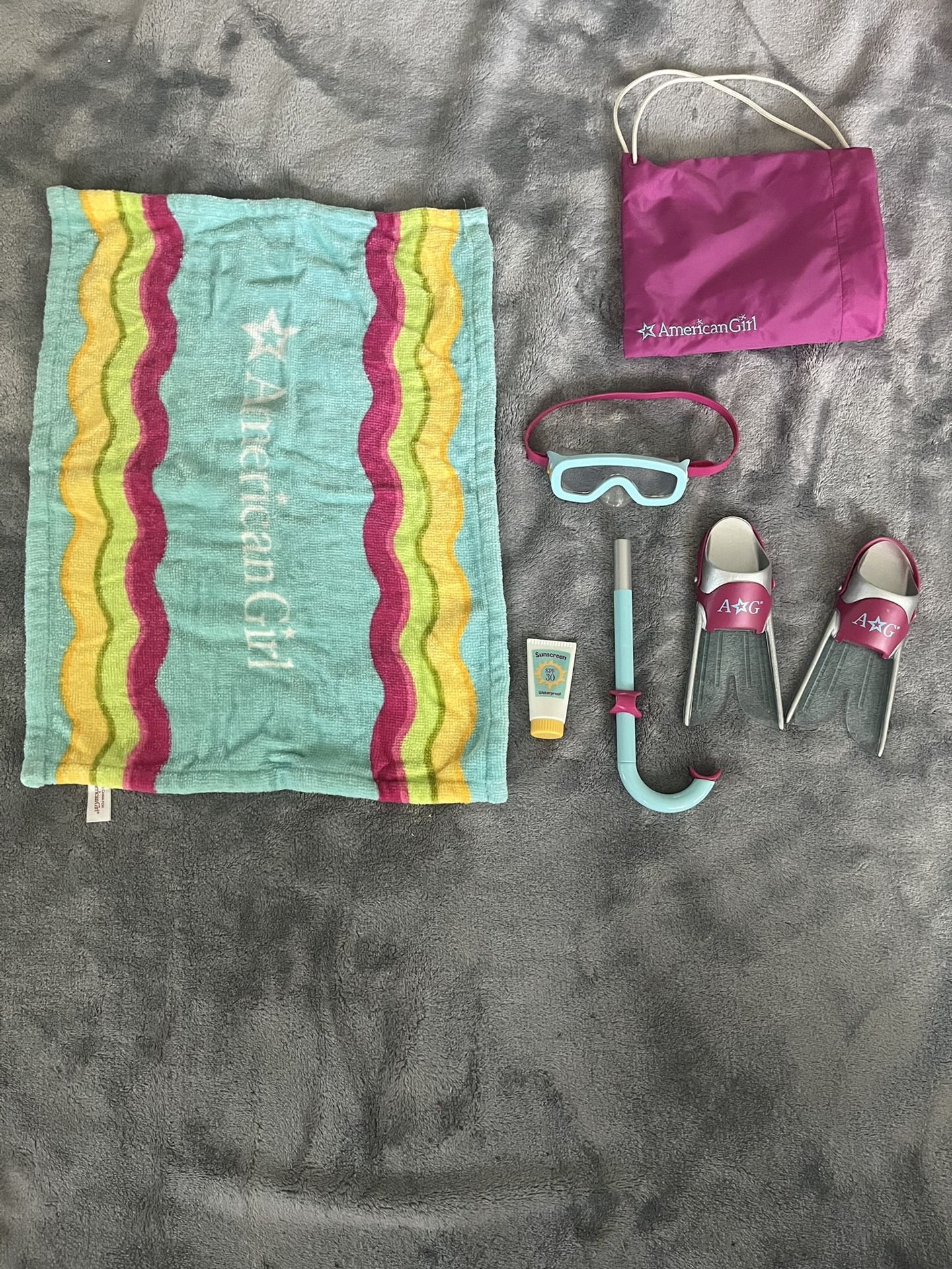 American Girl Swimsuit and Snorkel Kit