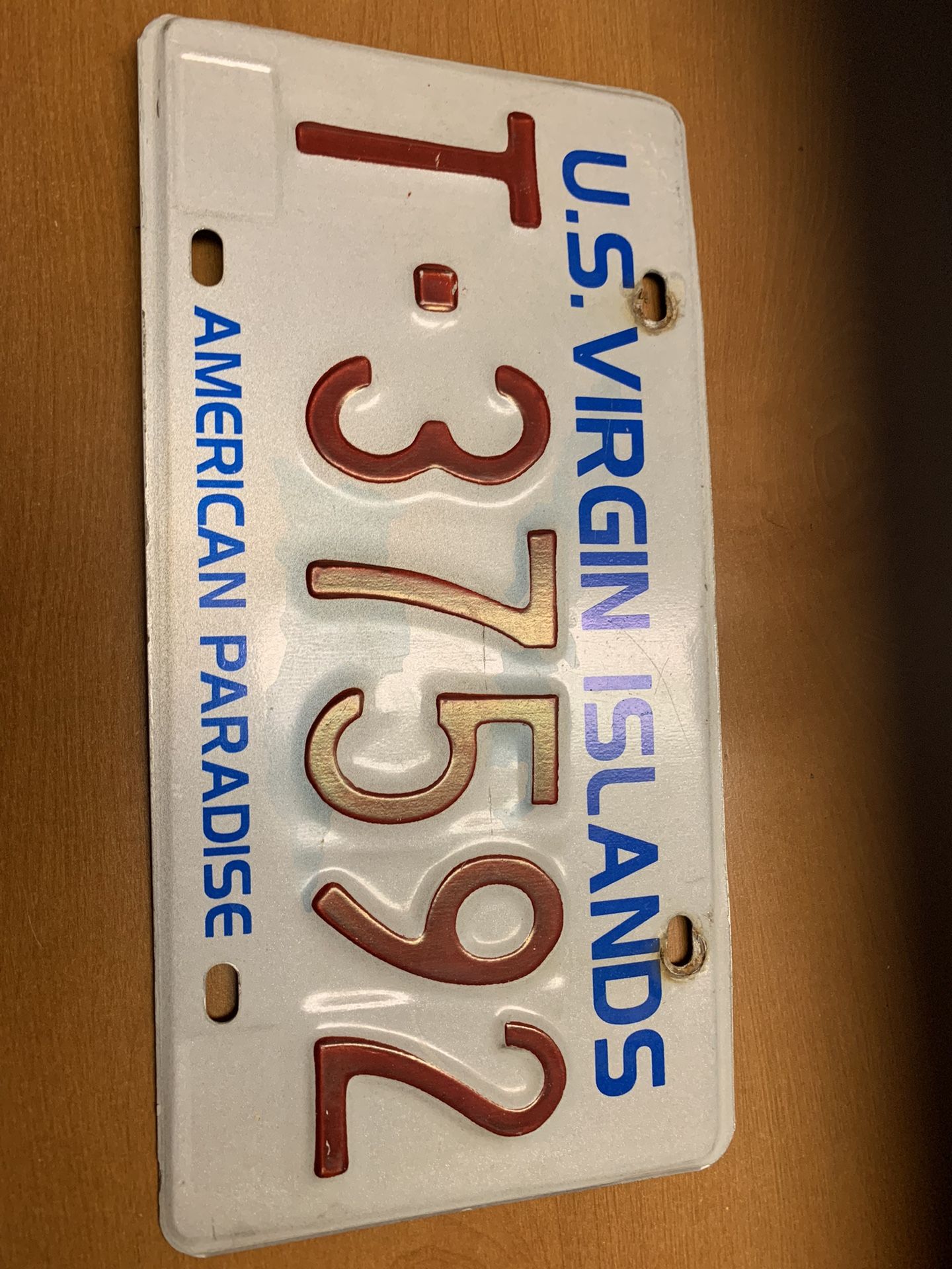 US Virgin Islands License Plate