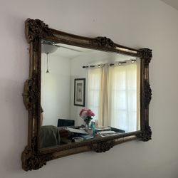 Vintage Mirror With Gold Frame 