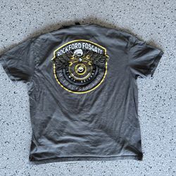 “ROCKFORD FOSGATE” Motorcycle Audio Gray T-Shirt. Size 2XL. Pre Owned.