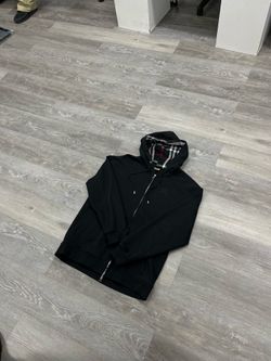 Black Burberry zip up