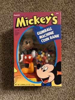 Vintage Mickey’s Gumball Machine Coin Bank