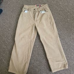 Empire Tan Corduroy Wide Leg Pants