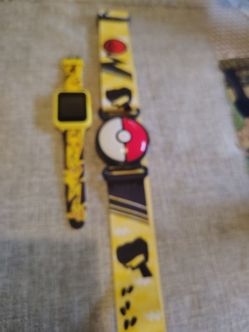 Pre-owned Pokemon Touch Screen Interactive Watch W/Camera and Pokemon Belt