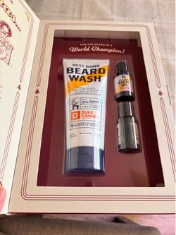 New Duke Cannon beard wash and oil