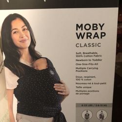 Moby Wrap, Black & White Polka Dot Pattern-