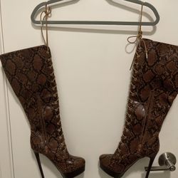 Fashion High Heeled Boots