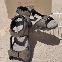 Men’s Size 13 M Original Weatherproof Brown Sandals