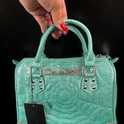 Lux de Ville MINI MALTESE TOTE MERMAID BLUE SPARKLE