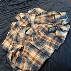 Faded Glory Long Sleeve Button Up Shirt (new)