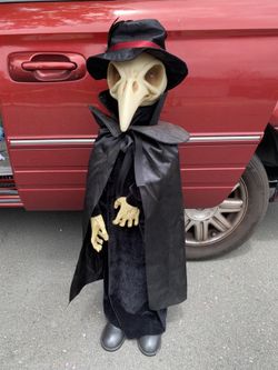 Plague Doctor Animated Talking Figure also available. Working. About 3 feet. $70 Pumpkin Head Figure Horror Halloween Animated. About 3 feet. B