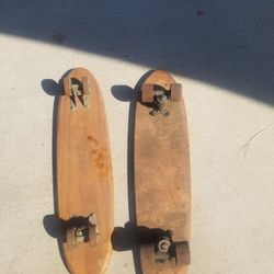 Two Really Old Skateboards.