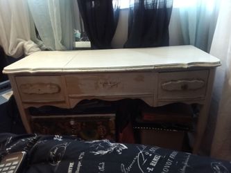 Old Antique Vanity Desk