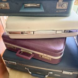 Colorful Vintage Suitcases 🧳 
