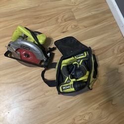 Ryobi Circular Saw And Drill Set