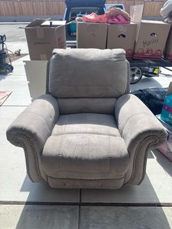 Grey recliner