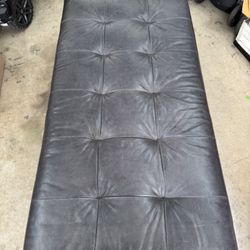 Modern Leather Ottoman