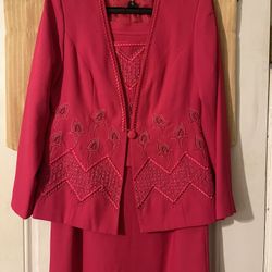 Ladies Justin Taylor Skirt Suit - Size 8 - Worn Once