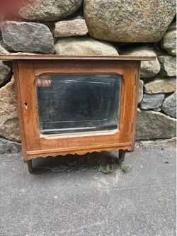 Antique Oak Medicine Cabinet
