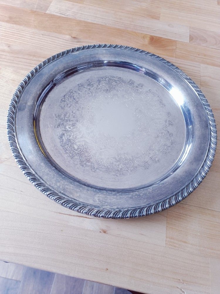 Vintage M. A. Rogers Silver Tray