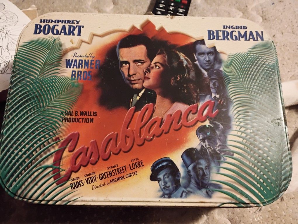 Vintage Authentic "Casablanca" Tin Lunch Box