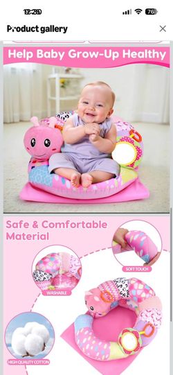 Multifunctional caterpillar baby mat and support pillow