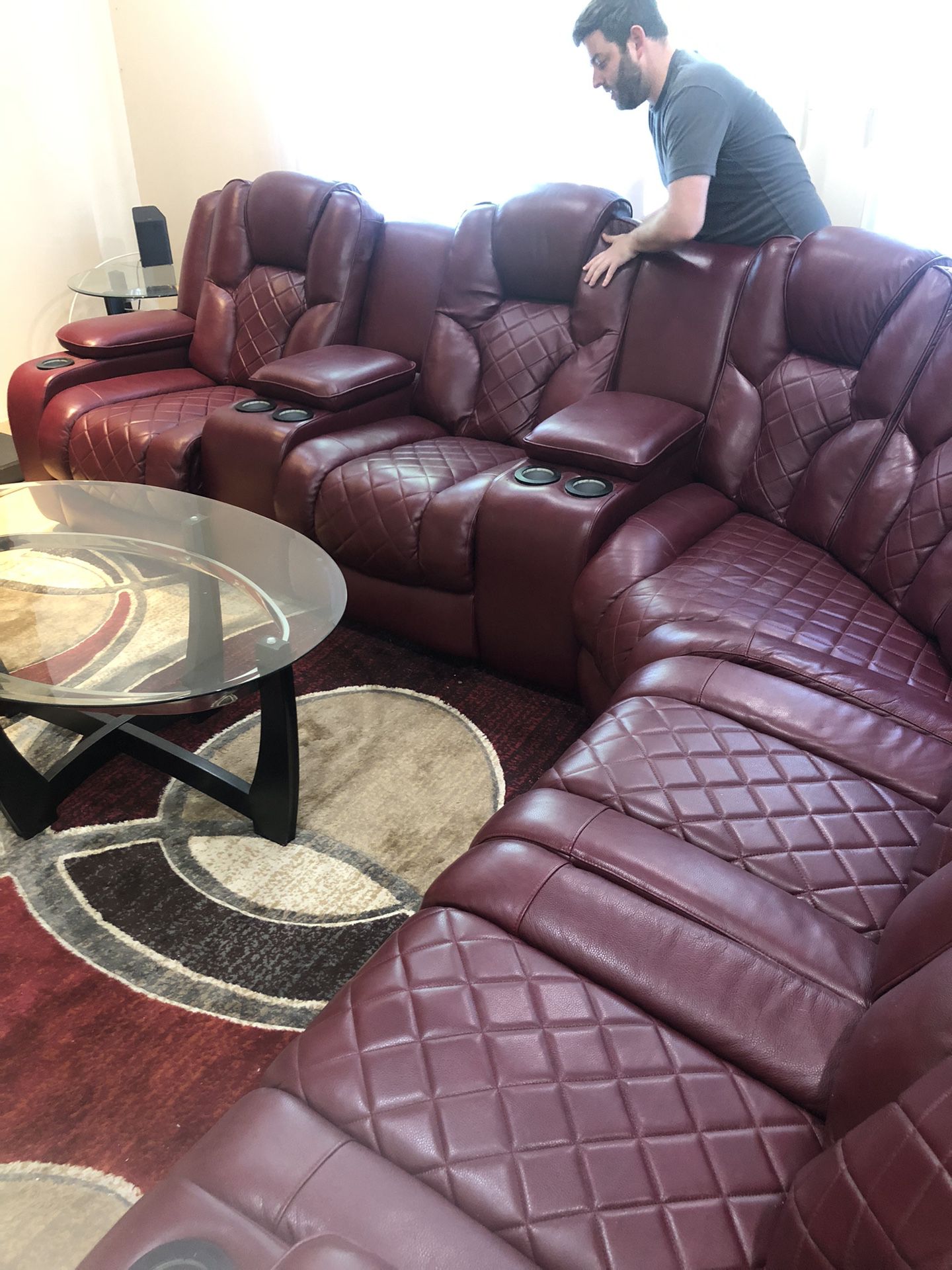 Red Recliner Couch
