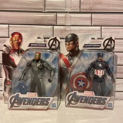 Captain America and Ironman| Marvel Avengers | 6 inch Action Figures | Hasbro