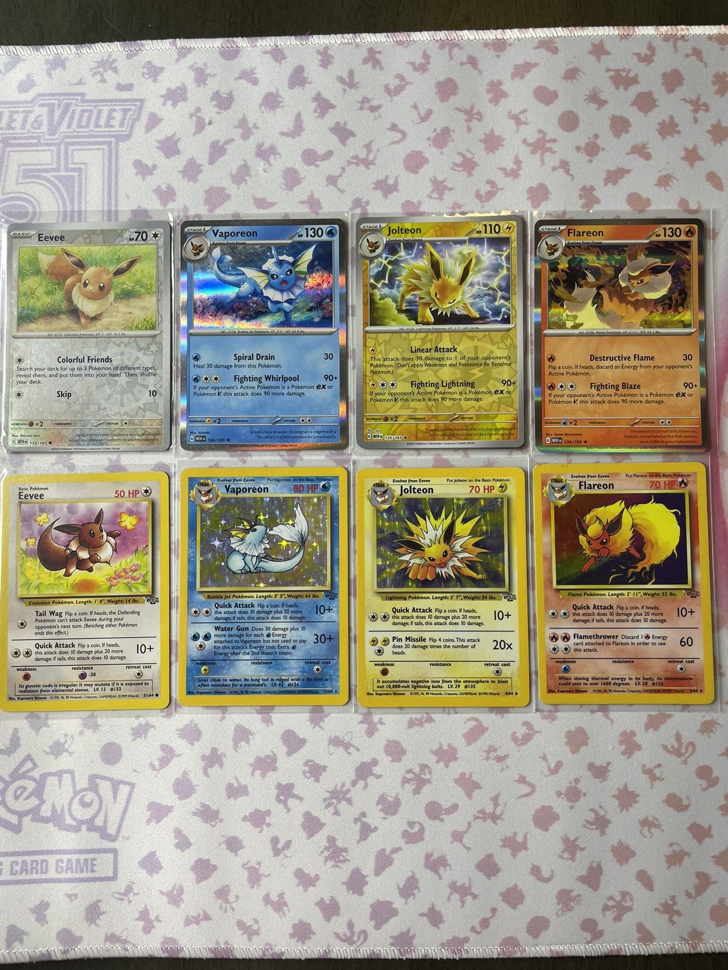 Eevee,Vaporeon,Jolteon,Flareon