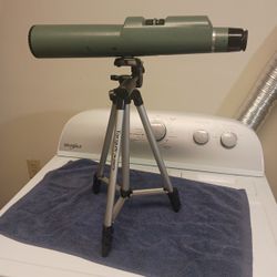 Vintage BAUSCH And LOMP BALSCOPE ZOOM 60 W/Tripod Spotting Scope 