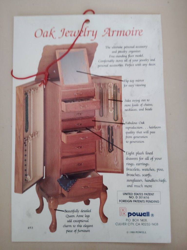 Antique Jewelry Armoire