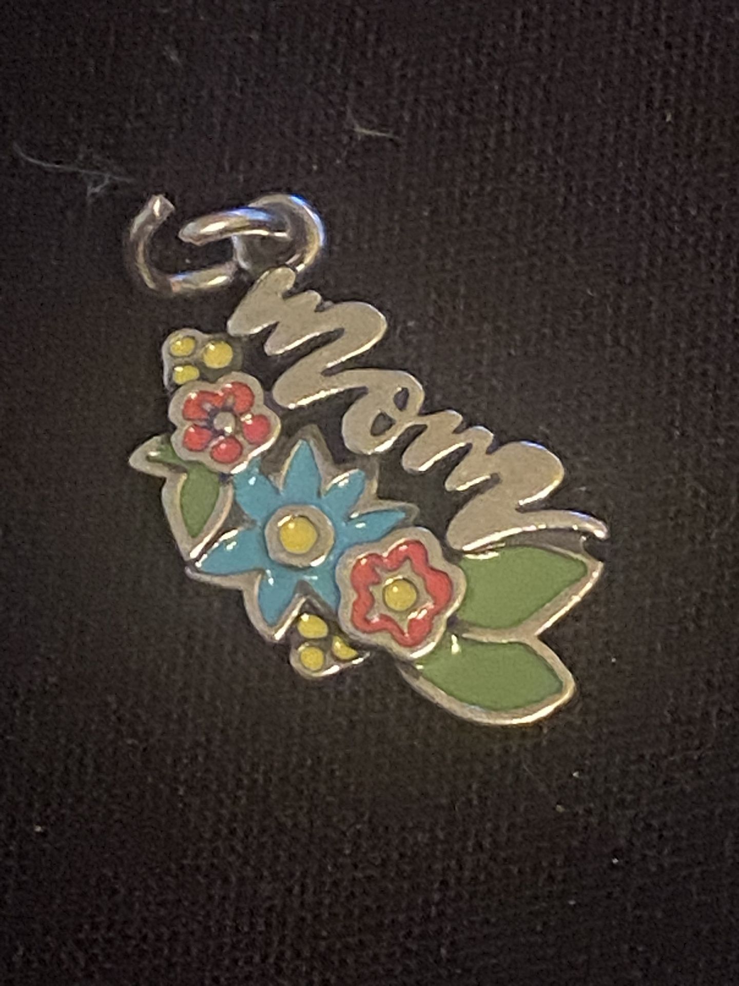 James Avery Floral Enamel Charm Cut Loop
