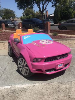 Power wheels Barbie Mustang ride on electric car kids car for Sale in Newark, CA OfferUp